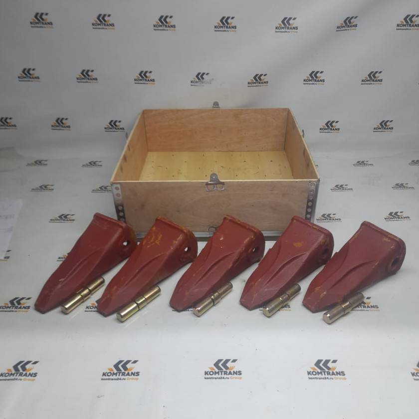 Комплект для замены Коронок ковша XCMG XE370CA (ковш 2,1 куба) (Коронка + палец)