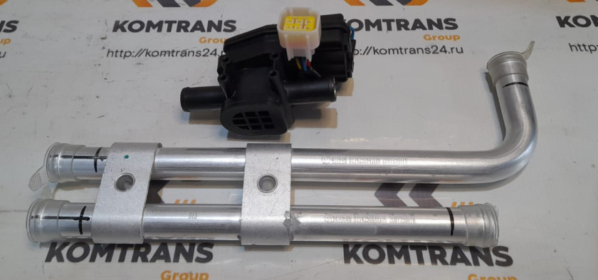 Трубки отопителя в сборе с краном печки SHACMAN X3000