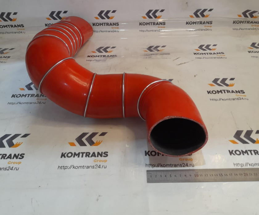 Патрубок интеркулера 110*110 (изогнутый) Shacman F3000 Патрубок интеркулера 110*110 (изогнутый) Shacman F3000