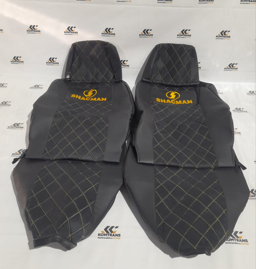 Чехол на сиденье (Пегас черный+Алик. 2 шт. 2021г.) SHACMAN X3000, X5000 Чехол на сиденье (Пегас черный+Алик. 2 шт. 2021г.) SHACMAN X3000, X5000