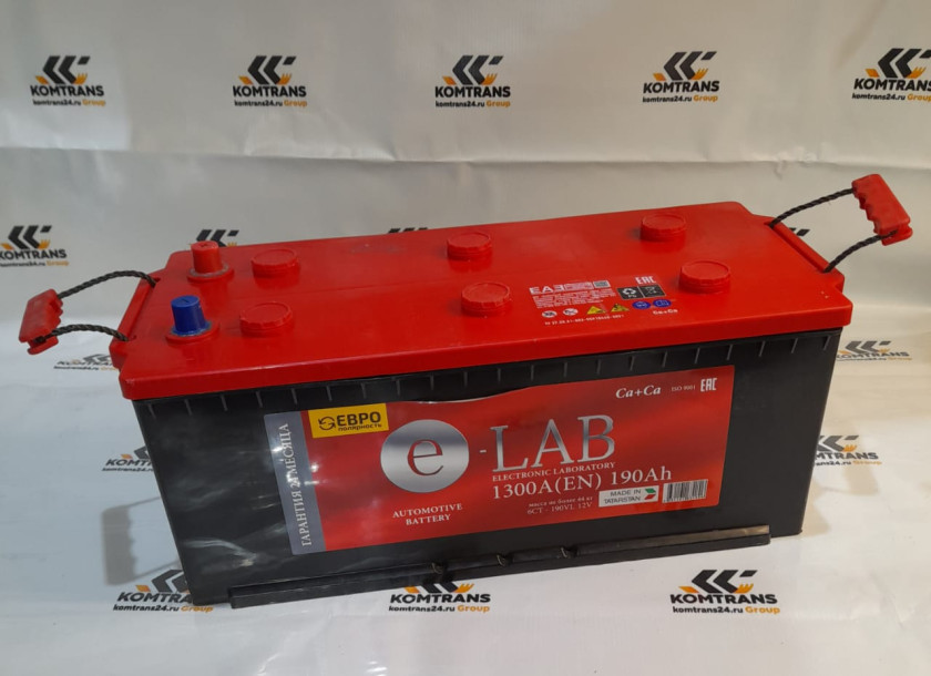Батарея аккумуляторная 513*222*217 E-lab 6СТ-190 (1300А) Батарея аккумуляторная 513*222*217 E-lab 6СТ-190 (1300А)
