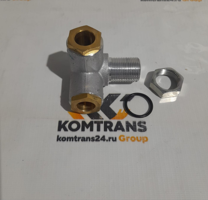 Штуцер тройник D 15,D 22,d 10 резьбовое соединение SHACMAN X6000 Штуцер тройник D 15,D 22,d 10 резьбовое соединение SHACMAN X6000