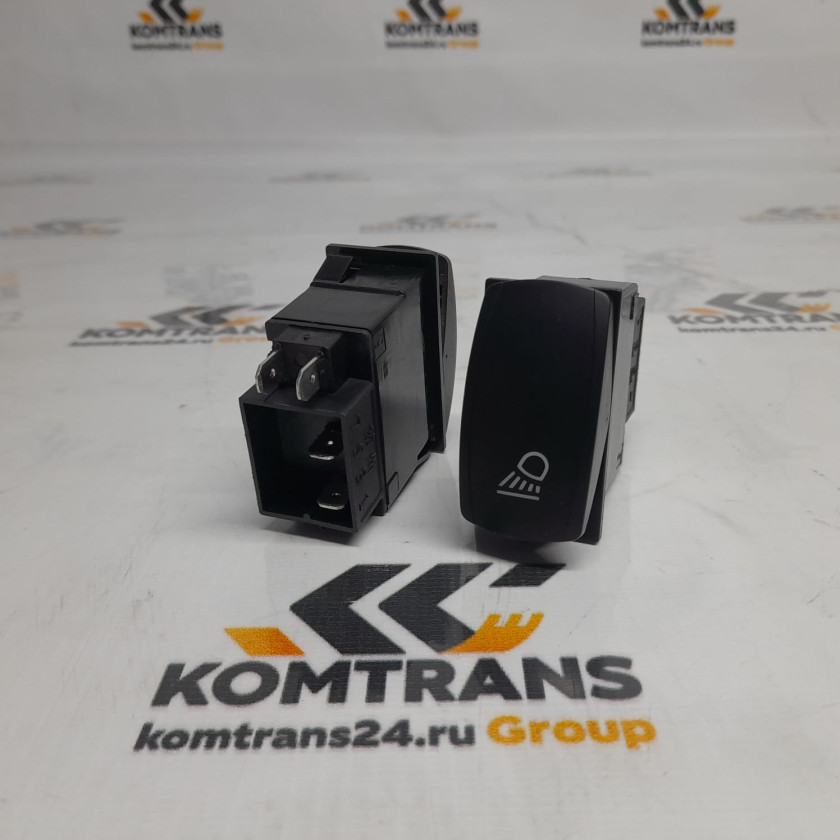 Переключатель клавиша XCMG фар, два положения XS265, XS225 Переключатель клавиша XCMG фар, два положения XS265, XS225