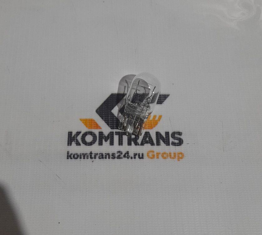 Лампа автомобильная 12V W21/5W 2-контакта без цок.