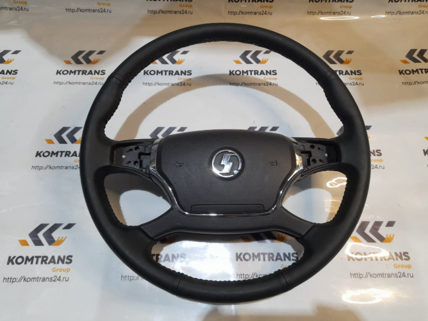 Колесо рулевое SHACMAN X3000 с кнопками, кожа Колесо рулевое SHACMAN X3000 с кнопками, кожа