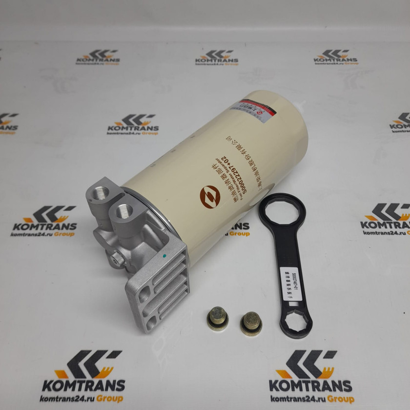 Фильтр топливный XCMG с кронштейном 800154655 Фильтр топливный XCMG с кронштейном 800154655