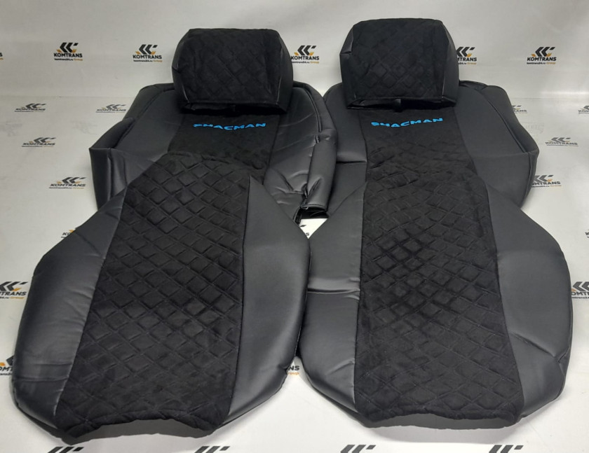Чехол на сиденье (2шт) (алькантара черн.) SHACMAN X3000