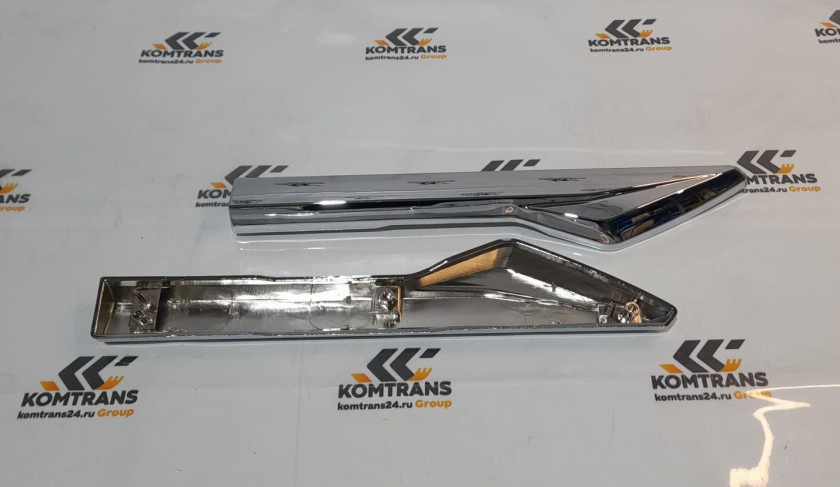 Накладка решетки бампера левая (хром) SHACMAN X5000 тягач Накладка решетки бампера левая (хром) SHACMAN X5000 тягач