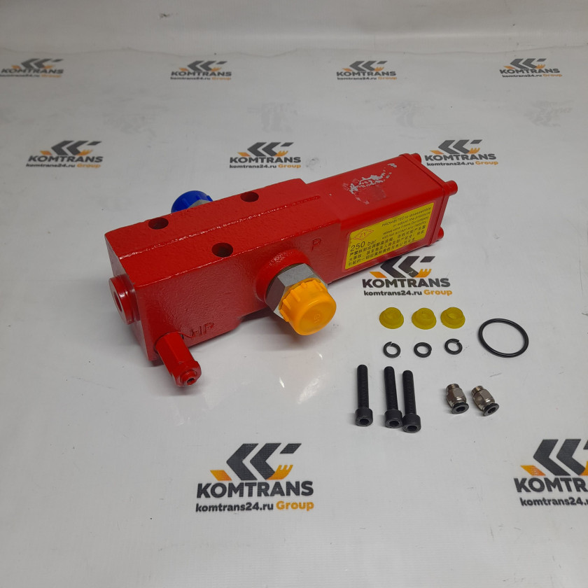 Клапан управления подъемом кузова (3 фитинга) Клапан управления подъемом кузова (3 фитинга)