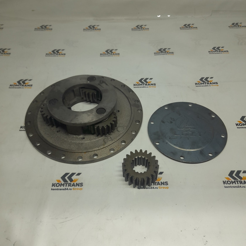 Крышка бортового редуктора в боре с сателлитами Frontal-250 (сателлит 19зуб) с шест. полуоси 20/16