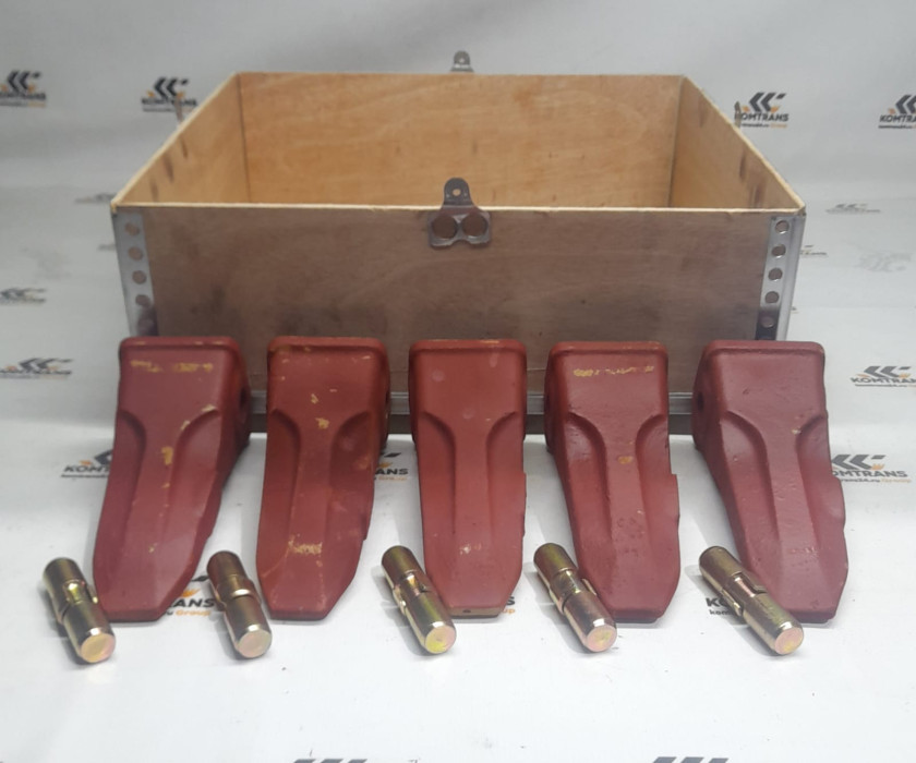 Комплект для замены Коронок ковша XCMG XE225DN, XE180DN XE215C (Коронка + палец)
