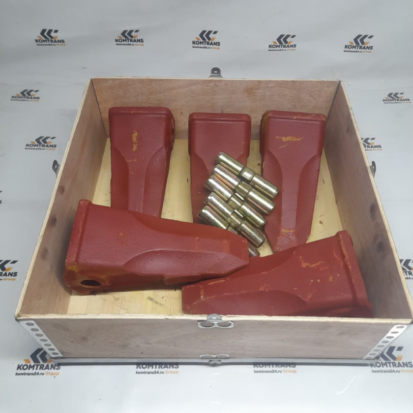Комплект для замены Коронок ковша XCMG XE225DN, XE180DN XE215C (Коронка + палец)